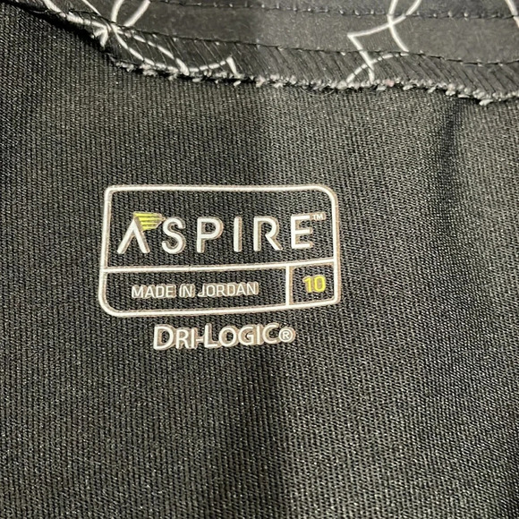 Aspire Dri-Logic Black & White Caviar Print Golf Skort 10 - Picture 10 of 11